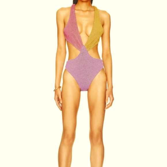 Agua Bendita Malibu Vini Cross-Neck Cut Out One-Piece Swimsuit - Picture 5 of 10